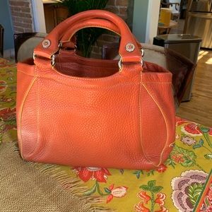 Orange leather Cole Haan Handbag